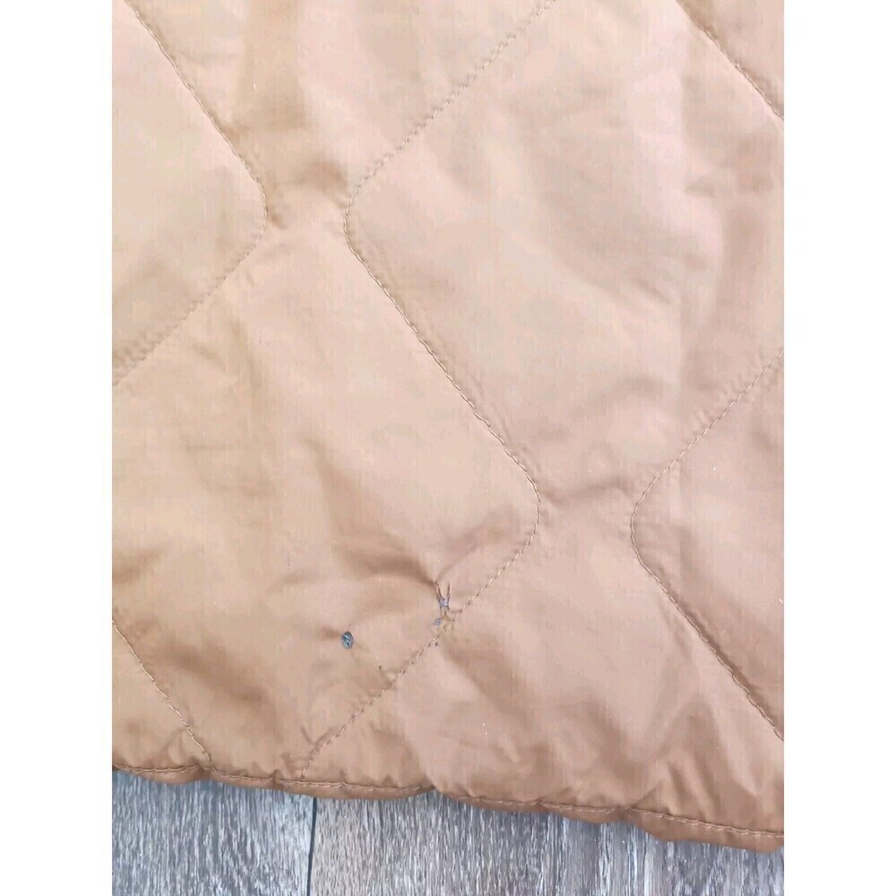 Cozi Puffer Jacket Women Size Large Lightweight Brown Full Zip Bomber Style - Picture 7 of 8